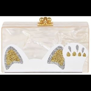 Edie Parker cat clutch